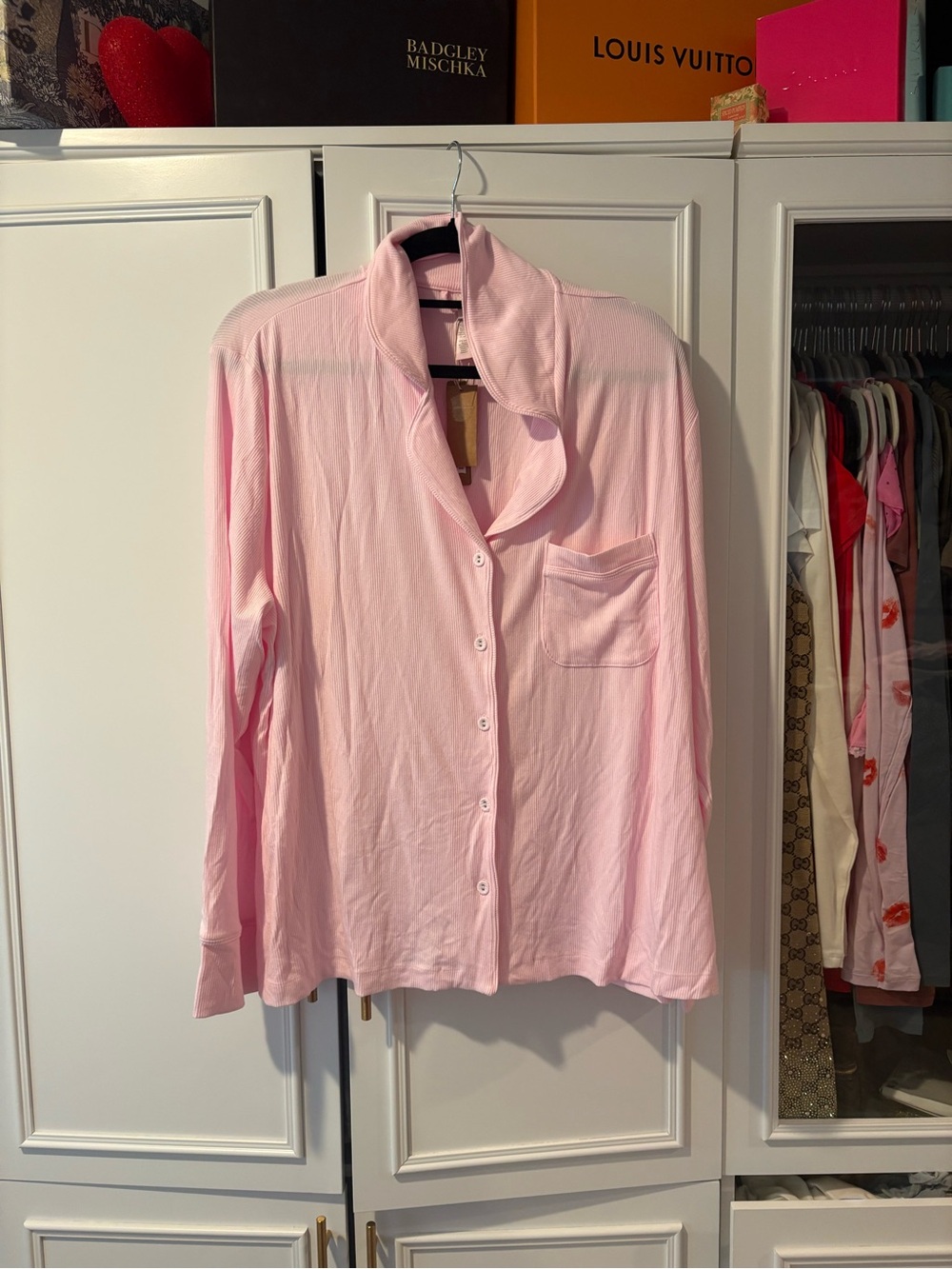 BNWT Skims Soft Lounge Sleep Top (Only) Cherry Blossom XL - Picture 2 of 4